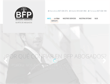 Tablet Screenshot of bfpabogados.es